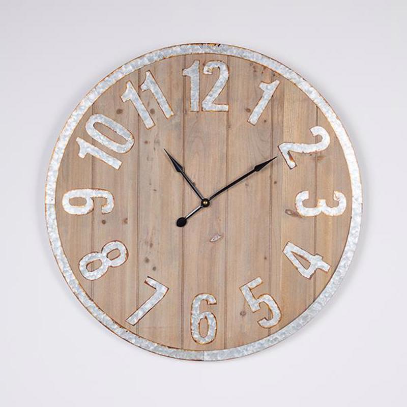 ESTHETI home - ΣΗΜΑΝΤΙΚΟ: Σε περίπτωση διαφοράς τιμής από το κατάστημα ισχύει παντα και μόνο η τιμή του καταστήματος ESTHETI home Ρολόι Τοίχου Μεταλλικό/MDF Αντικέ Μαύρο/Φυ